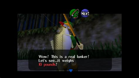 how to catch the biggest fish in ocarina of time
